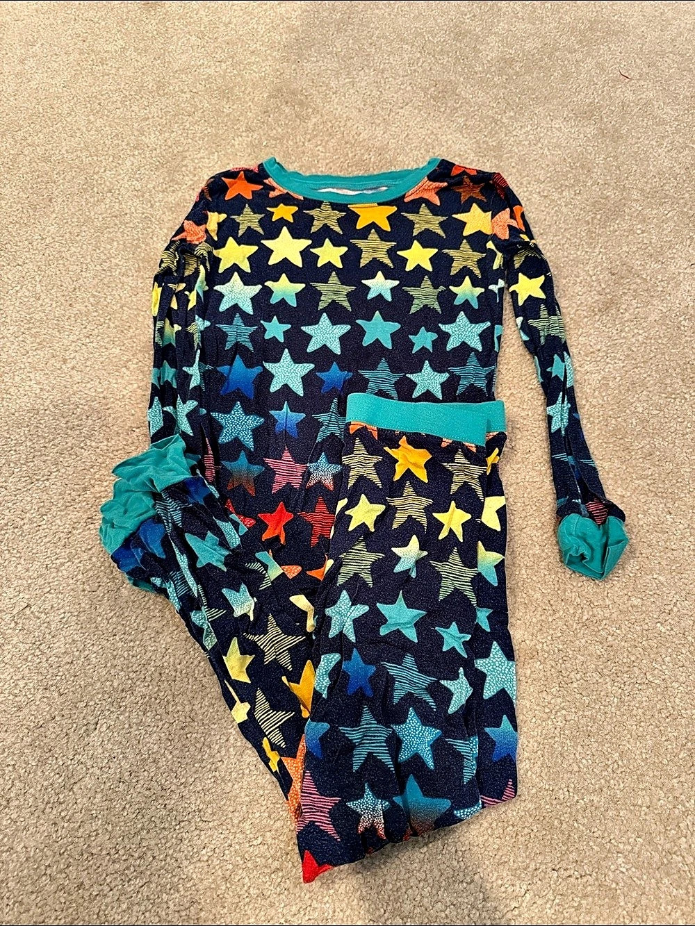 Sleepies Kids Star Print Pajama Set Size 5/6